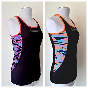 Activewear Women 2 Bundles Sport Tank Top Size M/L Black/Multicolor
